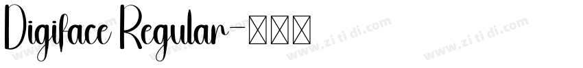 Digiface Regular字体转换